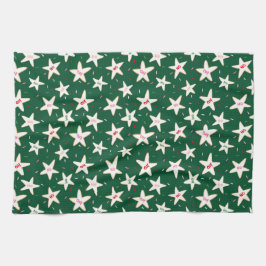 Ho Ho Holiday Cookie Pattern  Geschirrtuch