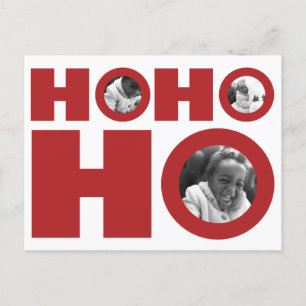 Ho Ho Holiday Foto Postkarte