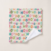 Ho Ho Holiday Muster Badhandtuch Set (Waschlappen)