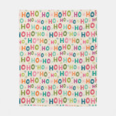 Ho Ho Holiday Muster Fleecedecke (Vorderseite)