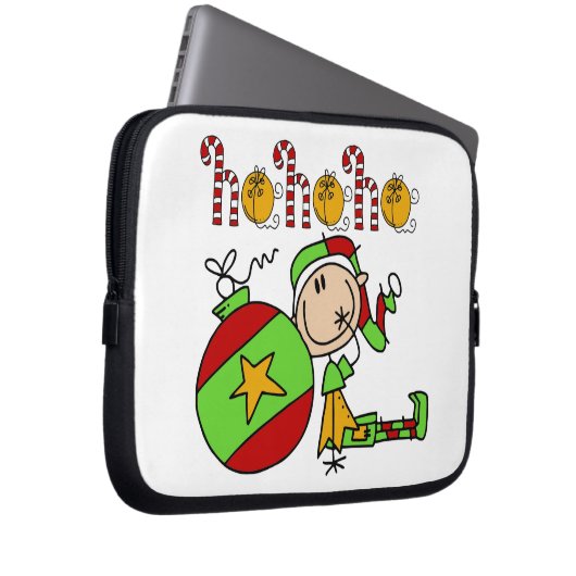 Ho Ho Holiday Niedlicher Festelf Laptopschutzhülle (Vorne Rechts)