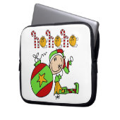 Ho Ho Holiday Niedlicher Festelf Laptopschutzhülle (Vorderseite Links)