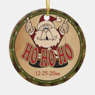 Ho Ho Holiday Santa Claus Ornament