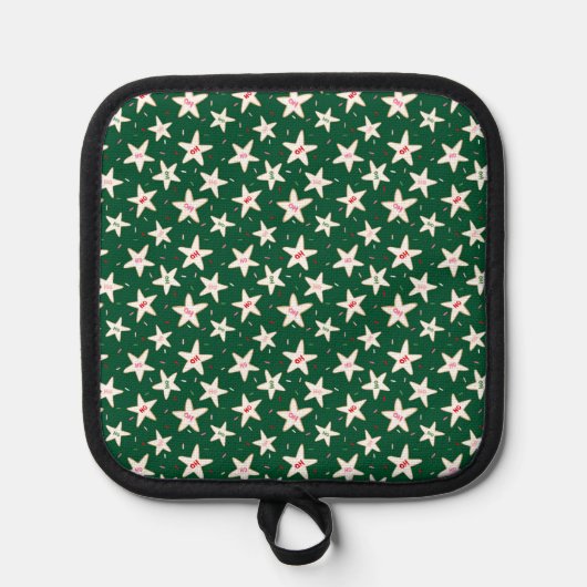 Ho Ho Holiday Sugar Cookie Pattern Topflappen (Vorderseite)