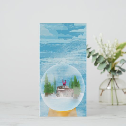 Ho ho Holidays Holiday Card Feiertagskarte (Stehend Vorderseite)