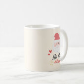 Ho Ho Holidays Santa Face Kaffeetasse (VorderseiteRechts)
