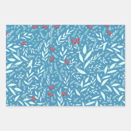 ho ho holidays wrapping paper geschenkpapier set (Vorderseite)