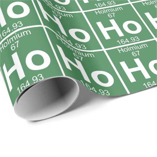 Ho-Ho-Holmium Geschenkpapier (Rolleneckpunkt)