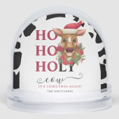 Ho Ho Holy Cow Christmas Schneekugeln (Vorderseite)