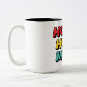 Ho Ho Holy Moly Christmas Zweifarbige Tasse (Links)