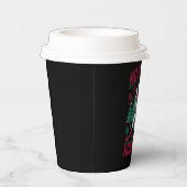 Ho Ho Homerun Baseball Ugly Weihnachts-Sweater Pappbecher (Rechts)