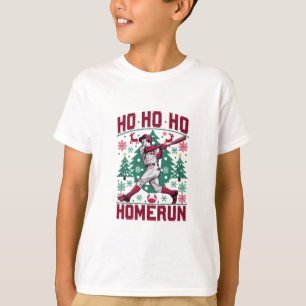 Ho Ho Homerun Baseball Ugly Weihnachts-Sweater T-Shirt