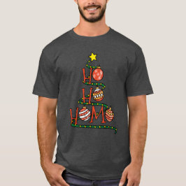 "Ho Ho Homo" Gay Christmas Tree w Balls lustige T- T-Shirt