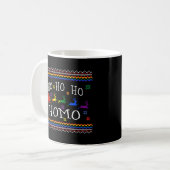 Ho Ho Homo Santa LGBT Gay Ugly Weihnachten Kaffeetasse (Vorderseite Links)