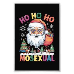 Ho Ho Homosexuelle Weihnachten Weihnachtsfeiertag Fotodruck