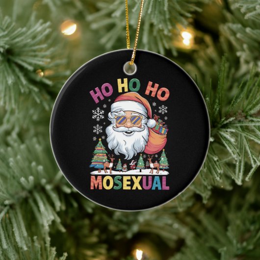 Ho Ho Homosexuelle Weihnachten Weihnachtsfeiertag Keramik Ornament (Baum)