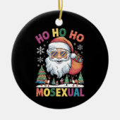 Ho Ho Homosexuelle Weihnachten Weihnachtsfeiertag Keramik Ornament (Vorne)