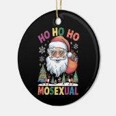 Ho Ho Homosexuelle Weihnachten Weihnachtsfeiertag  Keramik Ornament (Links)