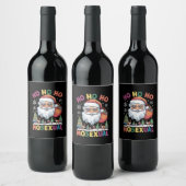 Ho Ho Homosexuelle Weihnachten Weihnachtsfeiertag Weinetikett (Flaschen)