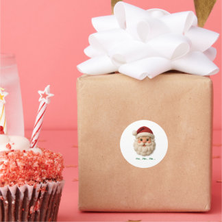 Ho-Ho-Hoo-So-Cute! Runder Aufkleber