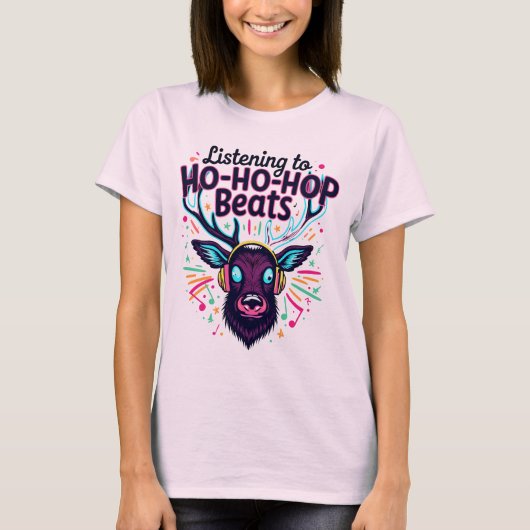 Ho-Ho-Hop-Beats hören T-Shirt (Vorderseite)