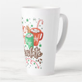 HO HO HOT Chocolate – Sweet & Festive Holiday Fun Milchtasse (Rechte Ecke)