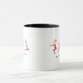 Ho Ho Hummm Santa Yoga | Weihnachtskaffee - Tasse (Zentrum)
