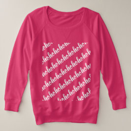 ho ho in einem kontinuierlichen Muster für Weihnac T-Shirt