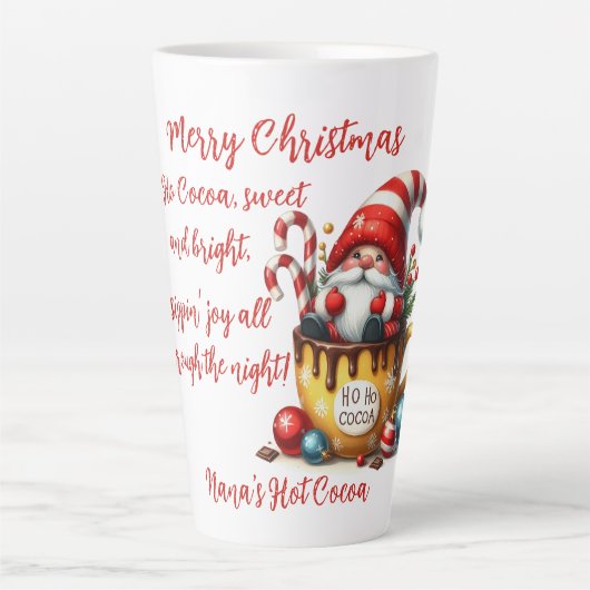 Ho Ho Kakao Weihnachtsmann Milchtasse (Vorderseite)