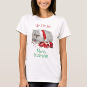 Ho HO keine Anti Weihnachts-Grumpy Kitty Cat T-Shirt (Vorderseite)