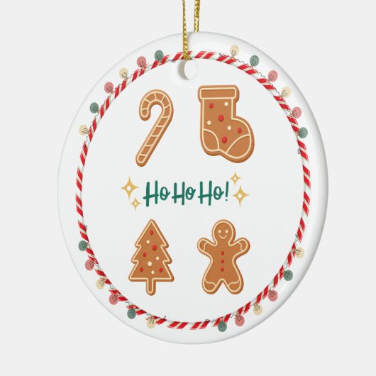 Ho Ho Keramik Ornament (Links)
