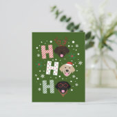 Ho Ho Labrador Retriever Frohe Weihnachten (Stehend Vorderseite)