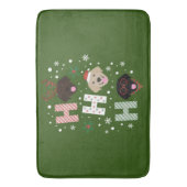 Ho Ho Labrador Retriever Frohe Weihnachten Badematte (Vorderseite Vertikal)