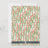 Ho Ho laden Feiertage ein Einladung (Rückseite)