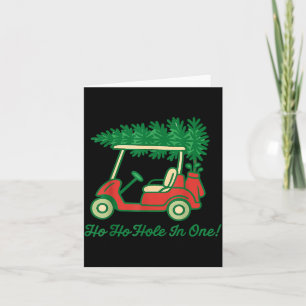 Ho Ho Loch in One Weihnachtsmann Golf Weihnachten Karte