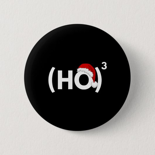 Ho Ho Mathematik Physik Weihnachten Button (Vorderseite)