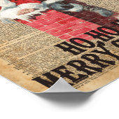 Ho, Ho Merry Chirstmas Weihnachtsmann Wörterbuch K Poster (Ecke)