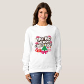 Ho Ho Merry Christmas – Cozy Holiday Vibes Sweatshirt (Vorne ganz)