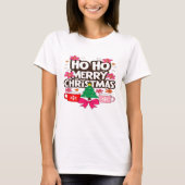 Ho Ho Merry Christmas – Cozy Holiday Vibes T-Shirt (Vorderseite)