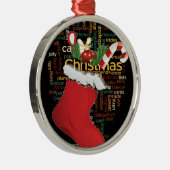 Ho-ho! Merry Christmas OHRTS and a Happy New Year Silbernes Ornament (Rechts)