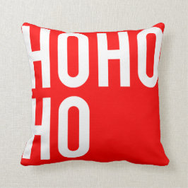 HO HO Minimalistisch Typografie Design Kissen