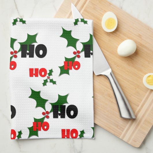 Ho Ho Mistletoe Dih Handtuch (Viertel Falte)