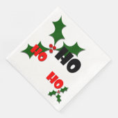 Ho Ho Mistletoe Paper Napkins Serviette (Ecke)
