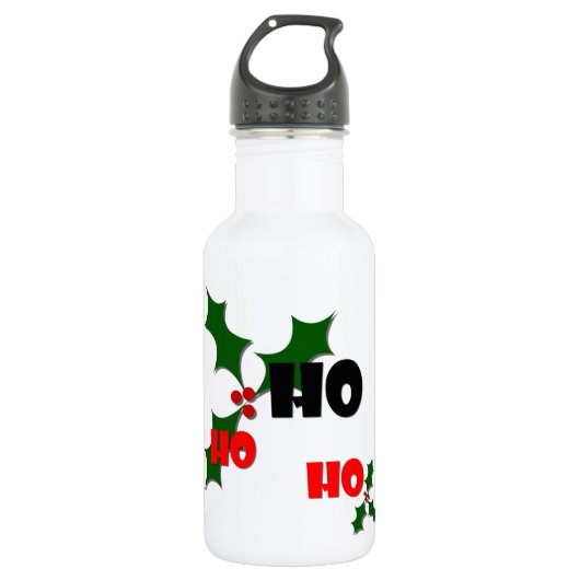 Ho Ho Mistletoe Wasser Flasche Trinkflasche (Vorderseite)
