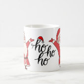 Ho Ho Monogramm Weihnachtsmann hübsch Kaffeetasse (Mittel)