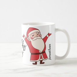 Ho Ho Monogramm Weihnachtsmann hübsch Kaffeetasse