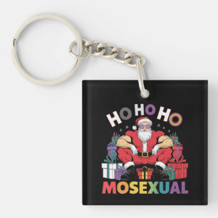Ho Ho Mosexual Gay Santa LGBT Gay Pride Xmas Schlüsselanhänger