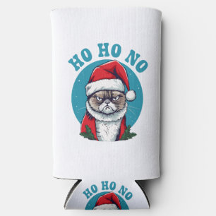 Ho ho nein - lustige mürrische Weihnachtsmann-Katz Selters Dosenkühler