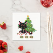 HO HO NO Christmas Cat Serviette (Beispiel)