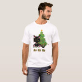 HO HO NO Christmas Cat T-Shirt (Vorne ganz)